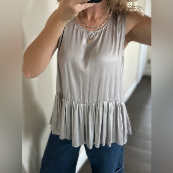 Mango silver tank top size XS - Picture 2 of 10